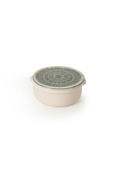 Hermia Set de 6 Cajas de Almacenaje de Cerámica en Crema